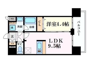 プレサンス大阪天満リバーシアの物件間取画像